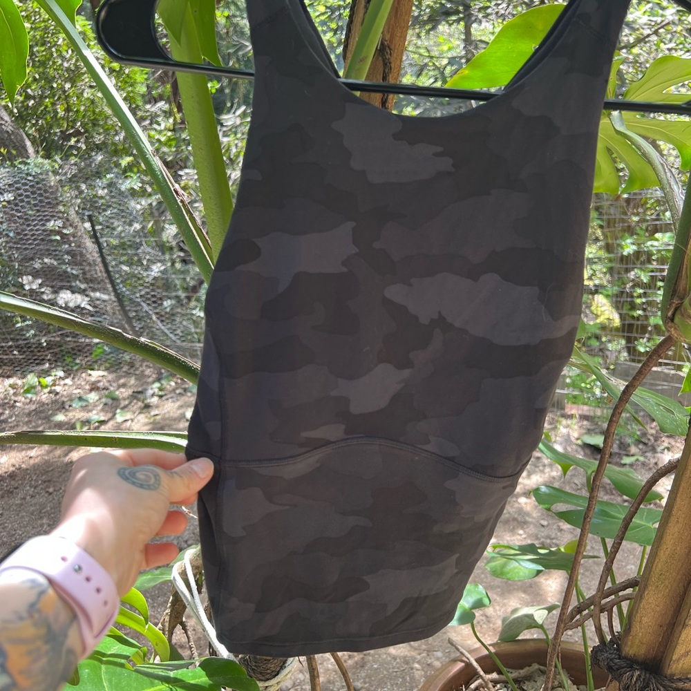Lululemon black Camouflage Tank Top